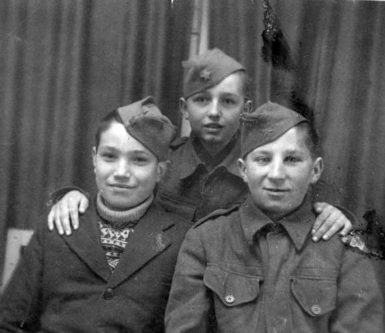 Mitar Torbica, Nikola Sunkajić i Milan Bastašić, proljeće 1945. u Bajmoku
